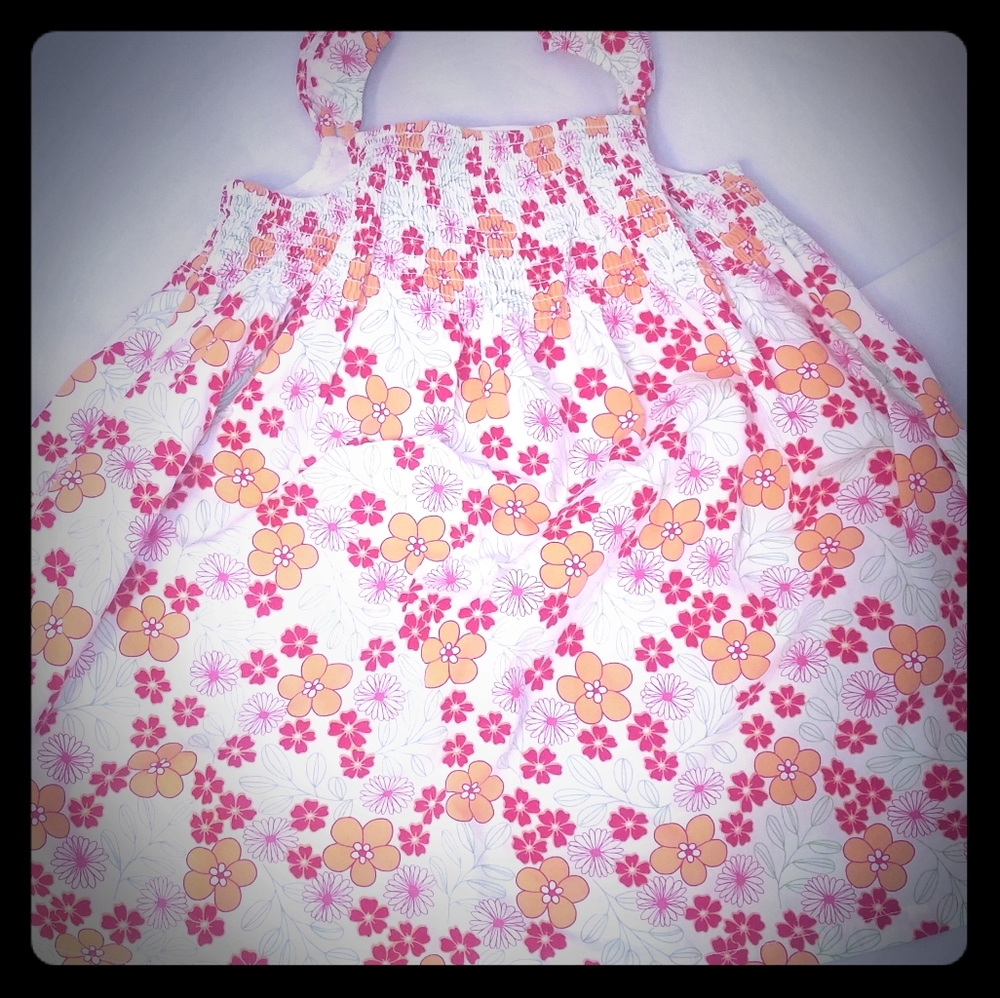 Girls Gymboree multi color flower summer dress